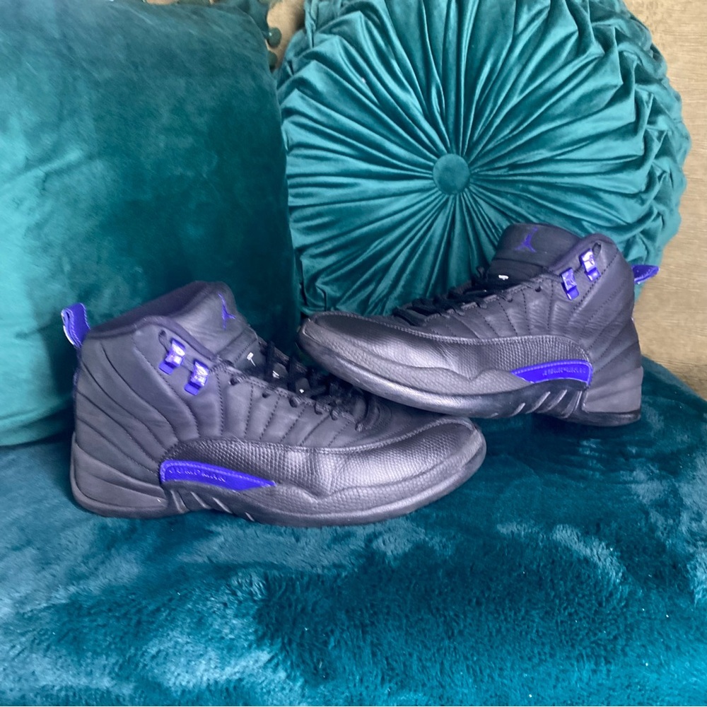 Jordan Black and Blue Men's Sneakers